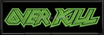 

4.7" OVERKILL EMBROIDERED PATCH THRASH SPEED ARTILLERY POSSESSED EXODUS Music Band Iron On badge biker MOTIF Rock Punk