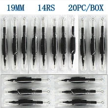 20 x одноразовые насадки для тату-трубки с иглы в ассортименте 14RS Размер 3/"(19 мм) для пистолет для татуировки чернил чашки комплект держателей