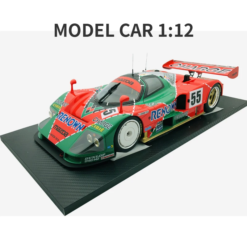 

Diecast 1:12 car Toys For Boys red Mazada Diecasts Toy Vehicles 787B abs children Birthday Gift Model Car
