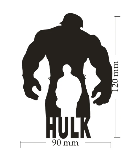 new design removable hulk vinyl car window sticker in wall stickers