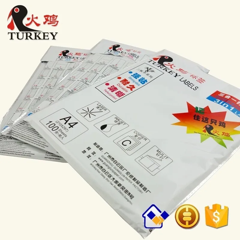 half sheet self adhesive shipping labels for laser inkjet printers