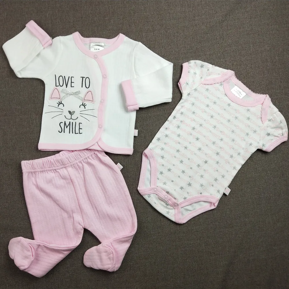 cute cat Baby Girls fashion clothing set baby cotton girls clothes for newborn kids cute cat Baby Girls fashion clothing set baby cotton girls clothes for newborn kids