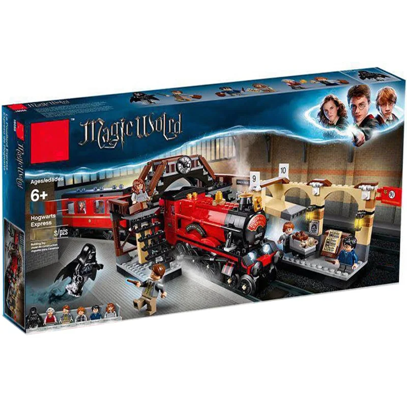 

New Harry Magic Potter Hogwarts Express Train Compatible with legoingly Harri Potter 75955 Building Blocks Bricks Christmas Toys