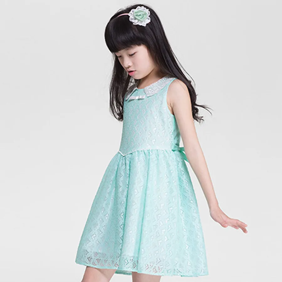 

Girls Wedding Party Dresses Formal Cotton Lace Prom Dress Children Beautiful Kids Evening Gowns Cute 13 Years Girls Dress Summer