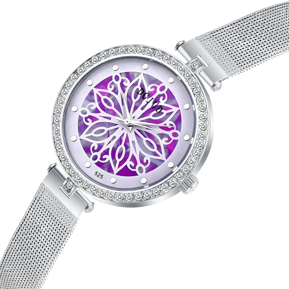 

Luxury Women's Ladies Rhinestone Stainless Steel Dial Quartz Analog Wrist Watch