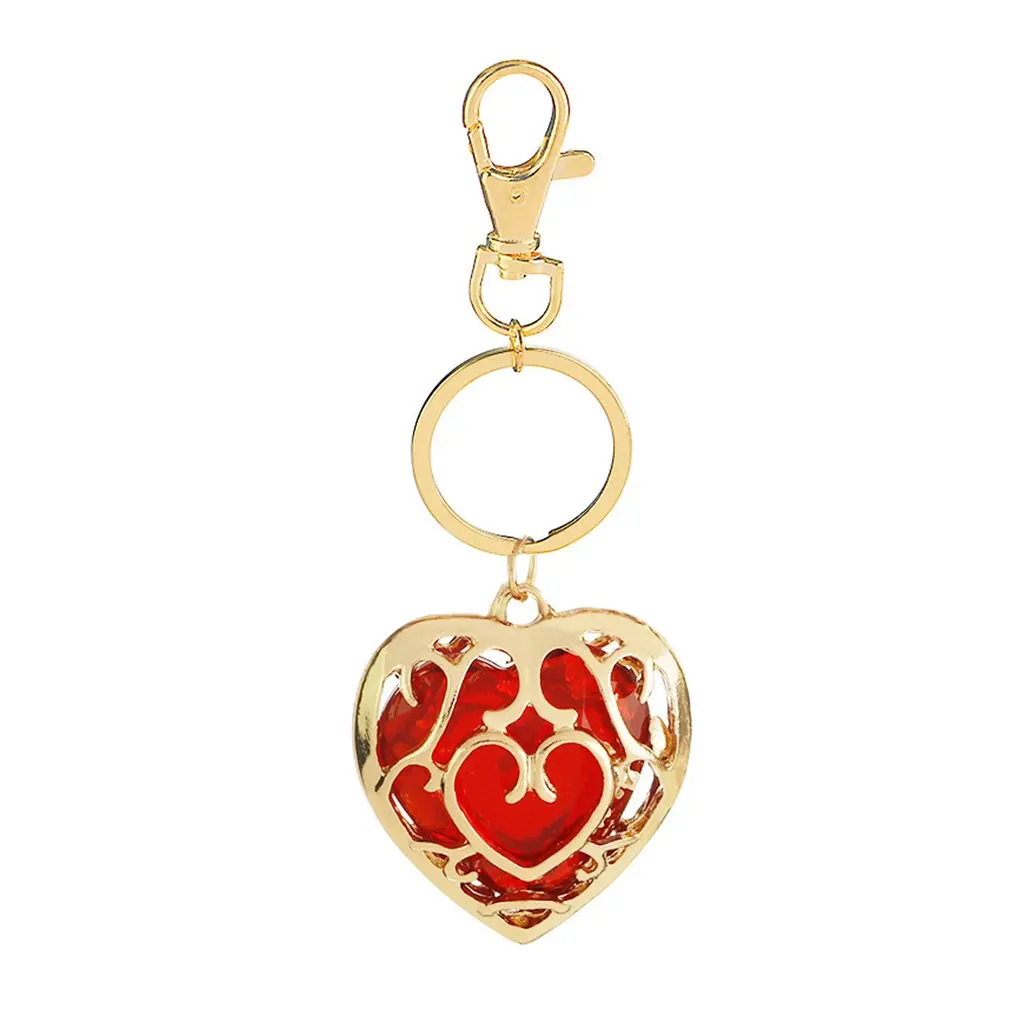 Hollow Heart Letter Shape Keychain Key Ring Perfect Decoration Fashion