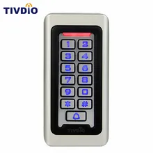 Waterproof Metal Case Keypad For RFID Proximity Card Standalone Access Control& 2000 Users For Outdoor & Indoor Silver F9501