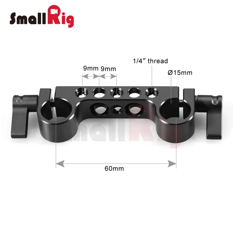 SmallRig супер светильник весом 15 мм Railblock с 1/"-20 стандартной резьбой для камеры клетка 15 мм Dslr камера Rig-942