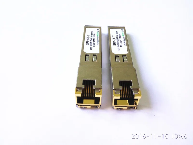 10 шт./лот волоконно оптический 1000base T медный SFP Магнитный модуль