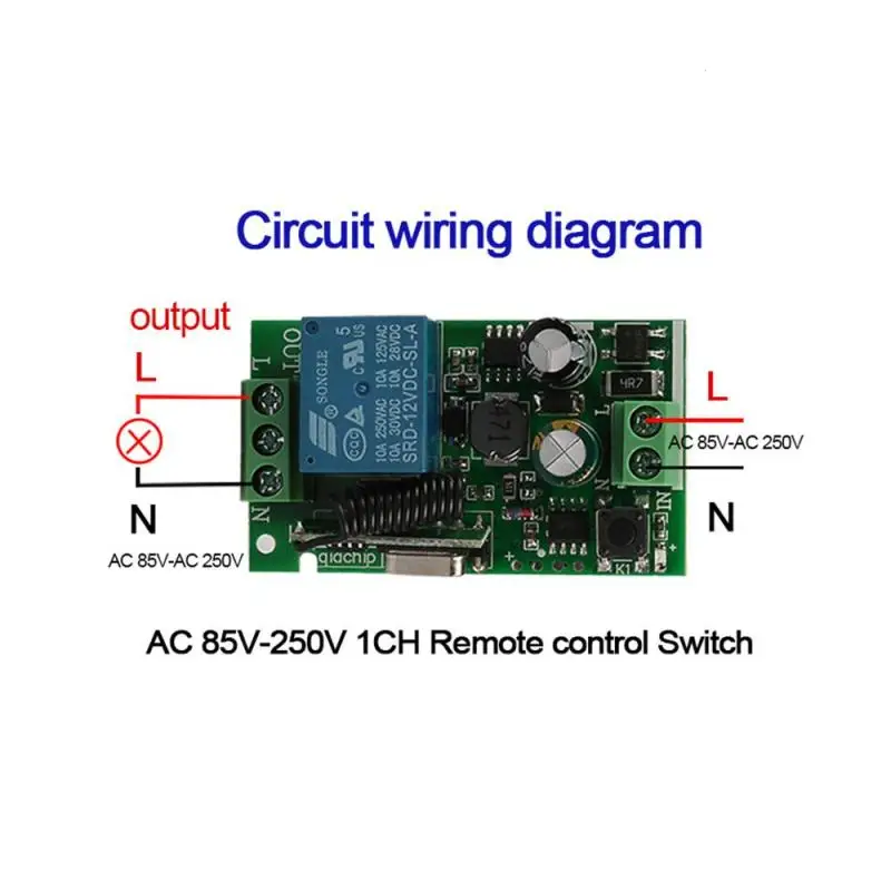 QIACHIP-Universal-433-MHz-AC-220V-1-CH-Remote-Control-Switch-Mini-Lower-Relay-Receiver-Module