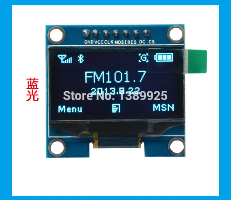 2pcs 1 3 inch Blue OLED Module SSD1106 Drive IC Compatible with SSD1306 IC 128 64