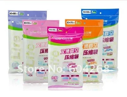 

10PCS / LOT FREE SHIPPING Vacuum Storage Bag/Vacuum Compressed Bag/Vacuum space saving compressed bag/50*70 60*80 70*100 80*110