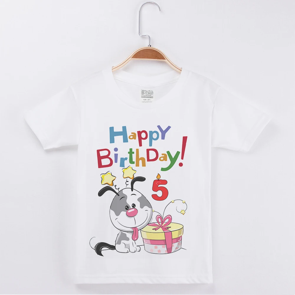 New Arrival 2019 Boys T-shirts Kids Short Sleeve Tees Tops Shirt Drum Printing Boy Children T Shirt Cotton Girls Kids Clothes T-shirts