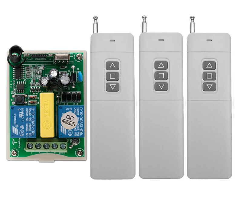 Garage door controller AC 220 V 2 CH RF Wireless Remote Control 1