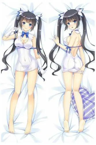 Аниме Dakimakura Danmachi Hestia Hugging Body Japan Подушка Чехол 150 см|Наволочка| |