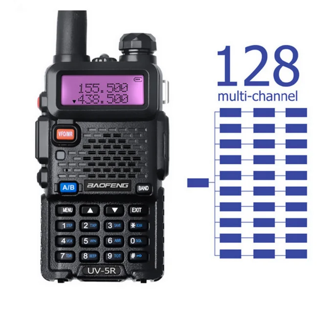 BaoFeng UV-5R 8 Вт Двухдиапазонная рация FM VOX UV5R ham радио двойной дисплей камуфляж