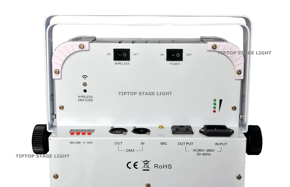 4xlot RGBWA УФ 12x18 Вт светодиодный беспроводной DMX Smart Par свет 24500mha Батарея работает освещение для сцены вечерние события DJ освещение