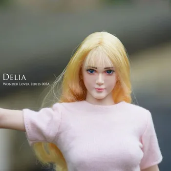 

1/6 Scale WLS005A WLS005B Female Girl Head Sculpt WONDERY Movable Eye Lens Girl Headplay For 12" PH Jiaodoll TTL Action Figure