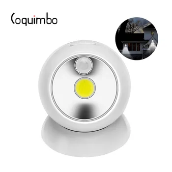 

Coquimbo COB LED Motion Sensor Night Light 360 Degree Rotatable Magnet Battery Operated Smart Sensor Hallway Night Lamp