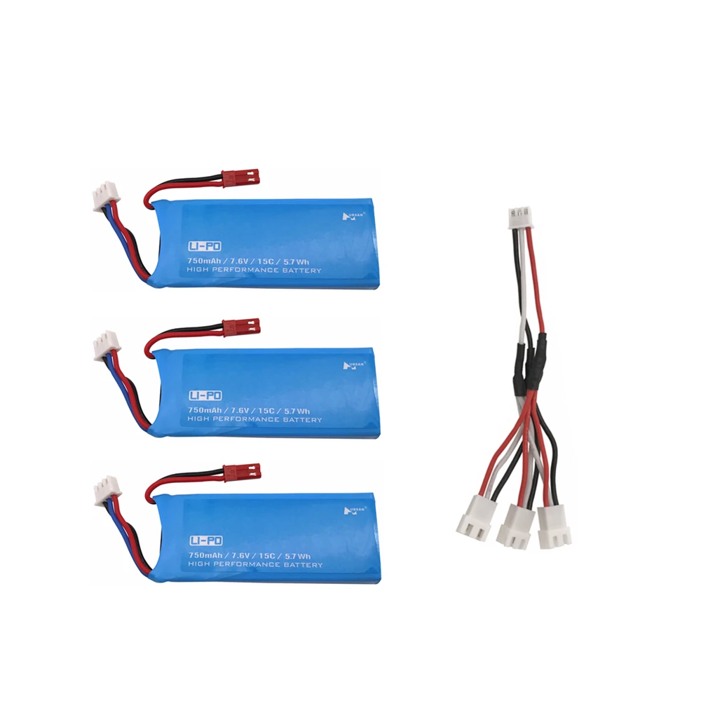 7,6 V 750mAh 15C аккумуляторная батарея Lipo для Hubsan H216A X4 RC Quadcopter запасные части 7,6 V 750mAh батарея - Цвет: Цвет: желтый