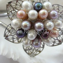 Shitou 004788 потрясающие белый розовый лаванда черный пресноводных культивированный жемчуг браслет