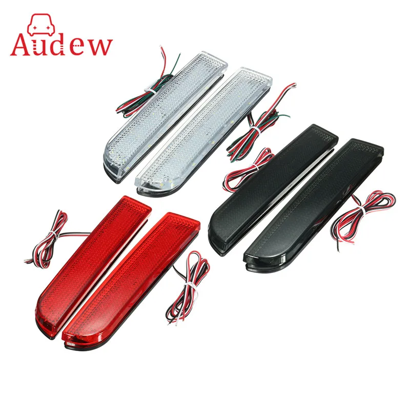 30 LED Red Rear Bumper Reflector Tail Brake Stop Running Turning Light font b Lamp b