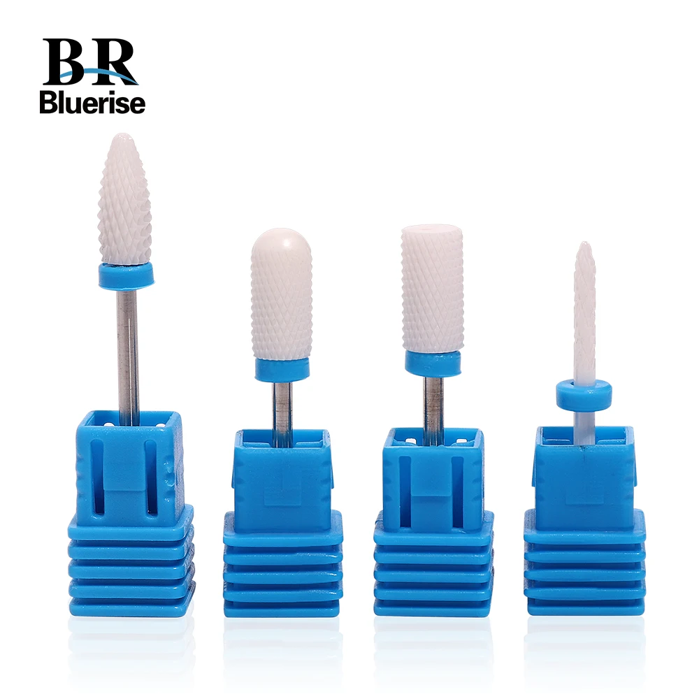 

BR 4Pcs M Mill Ceramic Nail Drill Bit Set Cutters for Milling Manicure Machine Frezer kesinails Accessories Removing Gel Varnish