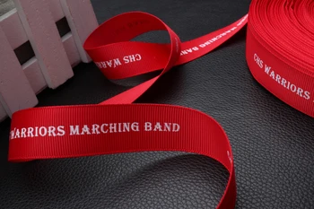 

custom/customized brand name print ribbon grosgrain with your own logo hairbow ribbons gift packaging ribbon 300yards a lot