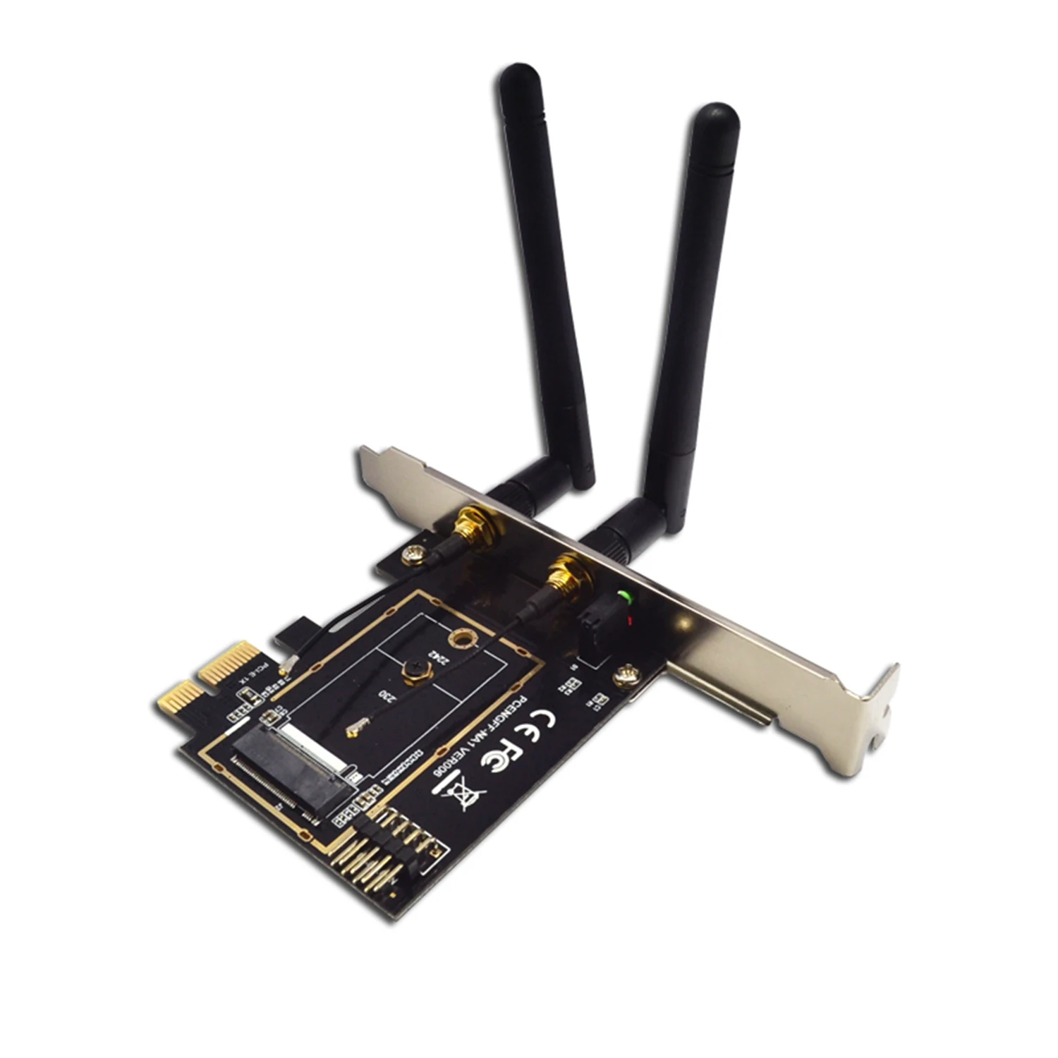 M.2 Wifi адаптер M2 Ngff ключ A-E к Mini Pci Express Wifi Raiser PCI-E 1X NGFF Беспроводная поддержка 2230 2242 Mini Pcie сеть Ca