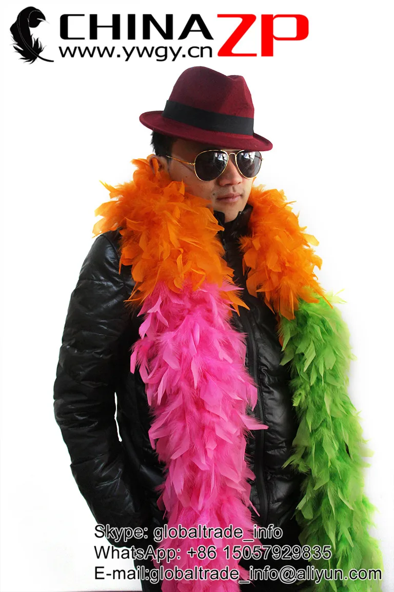 Rainbow mix color chandelle Boa 150g (4)