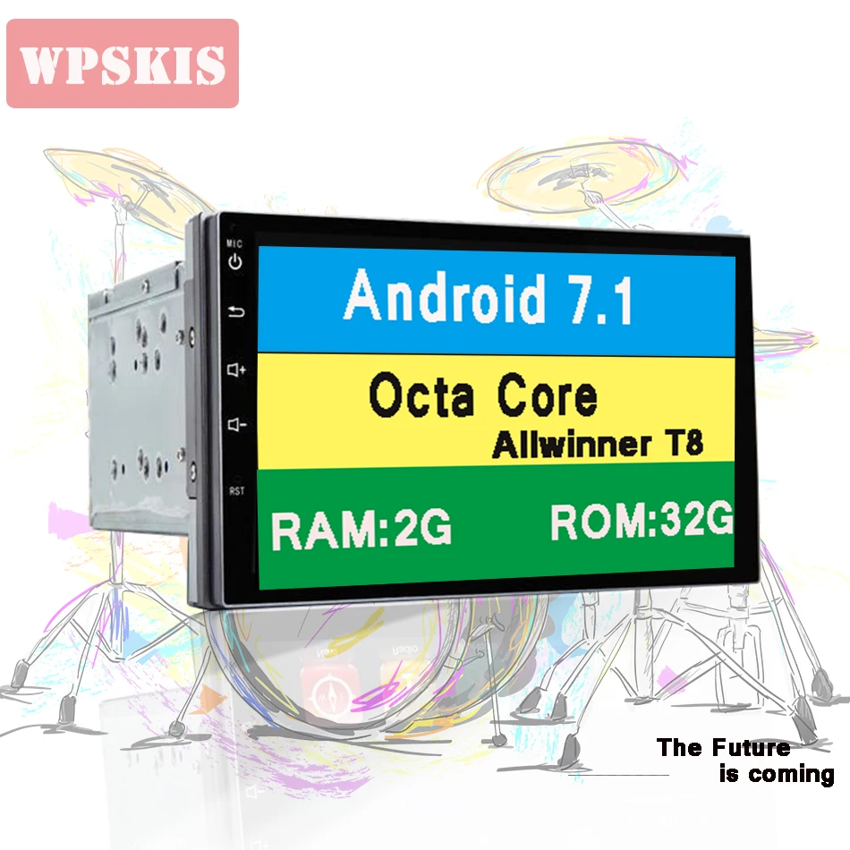 Flash Deal 7" Android 7.1 Octa Core 2G RAM 32G ROM Car dvd raido Player for TOYOTA 4RUNNER KLUGER SEQUOIA Head unit With Full HD Screen 3