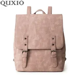 2018 Для женщин Винтаж опрятный Дизайн рюкзаки Повседневное для девочек модная сумка из искусственной кожи Hasp высокое качество школьная