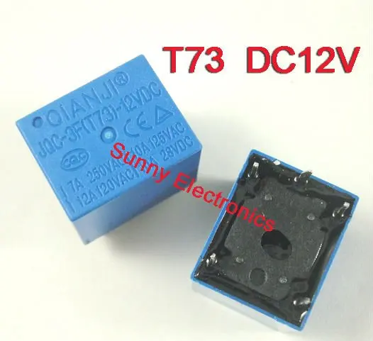 

Free Shipping 50PCS JQC-3F(T73) 12VDC PCB RELAY 5Pin SPDT 10A 125VAC