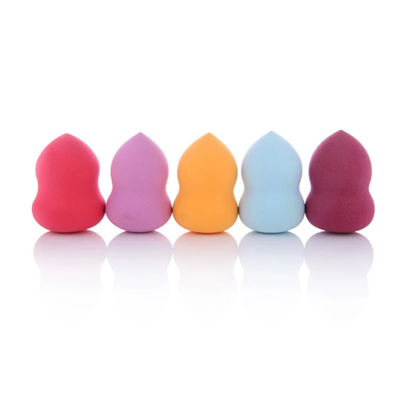 4.2*6cm Gourd Shaped Makeup Sponge Powder Puff Three-Dimensional Latex Powder Puff Makeup Beauty Tools Cosmetic Puff Colors Tool