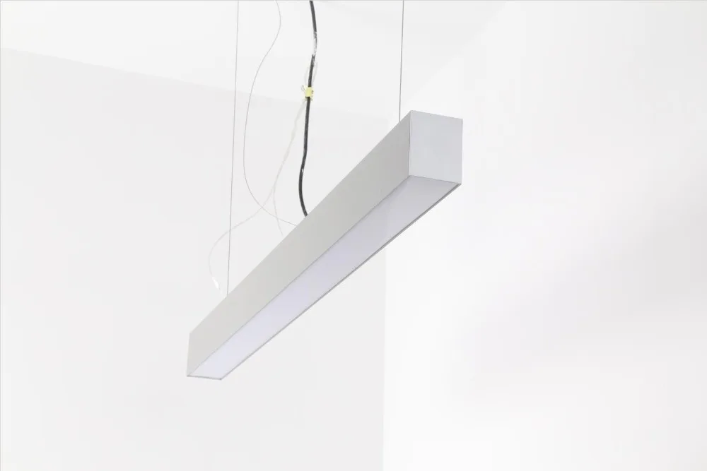 Emissor de Luz o Envio Gratuito de Escritório Interior Diodo Linear 20 w 40 w 50 w 60 w Superfície ou Suspender Montado Levou Linear Luz Highbay 3 Luzes LED p/ bar