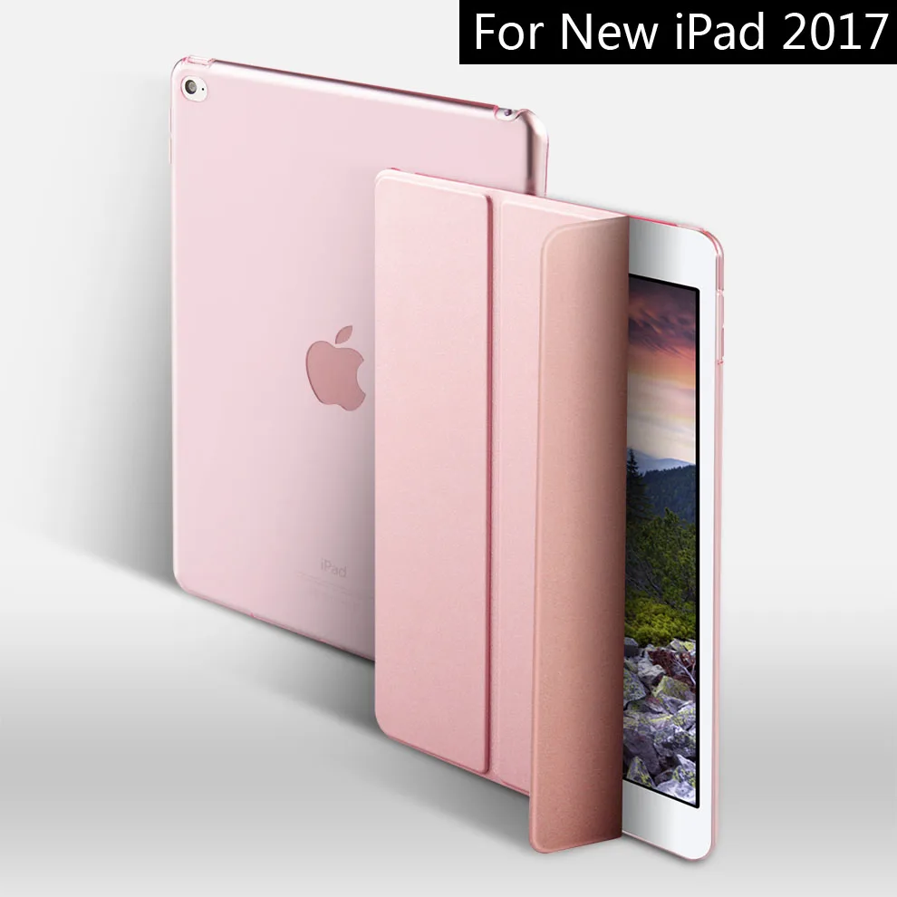 Чехол для нового iPad 9,7 дюйма, ZVRUA YiPPee цветной PU смарт-чехол, Магнитный чехол, модель A1822 A1823 A1893 A1954 - Цвет: Rose Golden