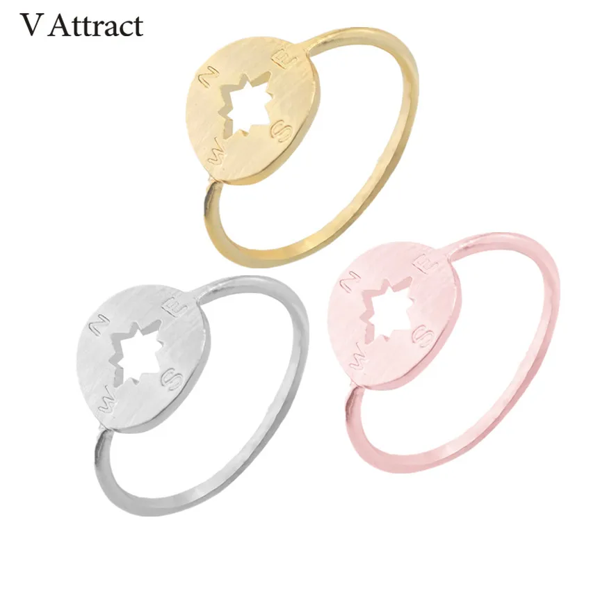 V привлечь uniqure оригинальный Компасы костяшки Кольца 2018 Для женщин jewelry цвета: