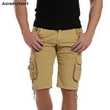 Лето, мужские камуфляжные шорты Карго, Homme, свободные, подходят, много карманов, для тренировок, хлопковые, повседневные, спортивные шорты в уличном стиле
