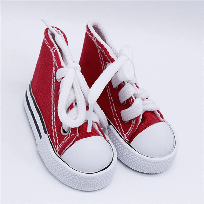 1/3 Doll Shoes 7.5cm Canvas Shoes for BJD Doll Fashion Mini Shoes for Russian DIY Handmade Doll Accessories 15