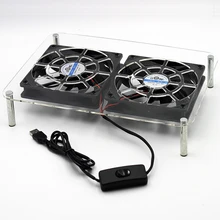 DC 5 В USB 120*120*25 мм ноутбука колодки держатель Беспроводной маршрутизатор комплект-топ ТВ коробка стоит кулер вентилятор охлаждения радиатора кронштейн