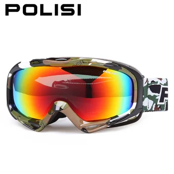 

POLISI Outdoor Snow Snowboard Ski Goggles Polarized Double Layer Lens Anti-Fog Skiing Glasses Men Women Snowmobile Skate Eyewear