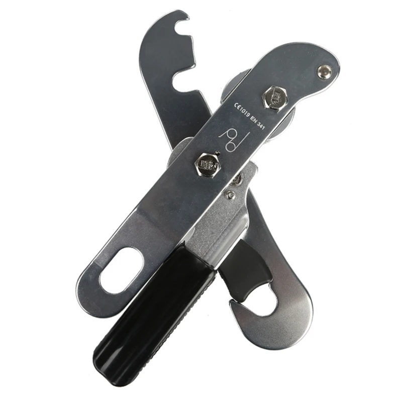 

Outdoor Professional Rock Climbing Descent device Stop Handle-Control Abseiling Device Downhill Descender Rappelling Brake