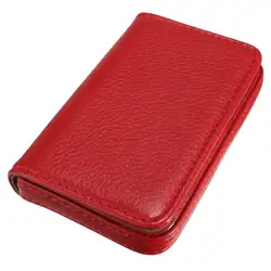 Fggs-Водонепроницаемый Бизнес ID кредитных карт держатель кошелек Карманный Дело Box Цвет: красный