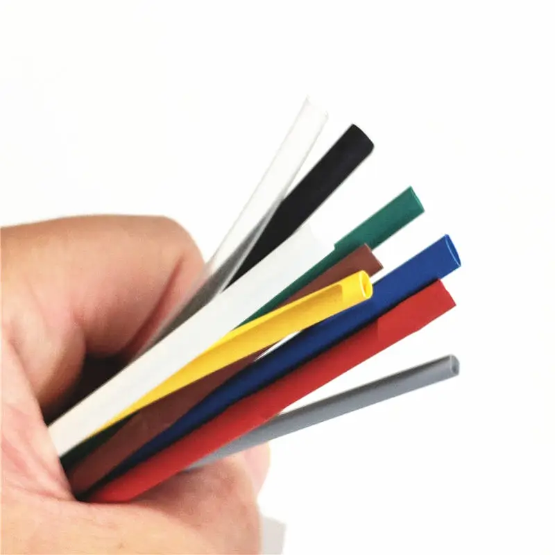 1meter 2:1 9 barvivo 0.6mm 0.8mm 1mm 1.5mm 2mm 2.5mm 3mm 3.5mm 4mm 4,5 mm 5mm horko stáhnout heatshrink bužírky trubice drát dropshipping