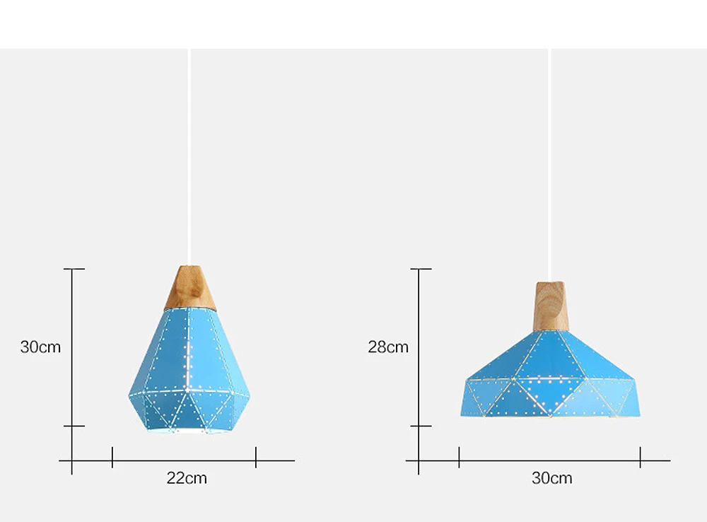 Современный дизайн подвесные светильники скандинавские красочные светодиодные лампы для домашнего освещения бар ресторан деревянные лампы гостиная с абажуром