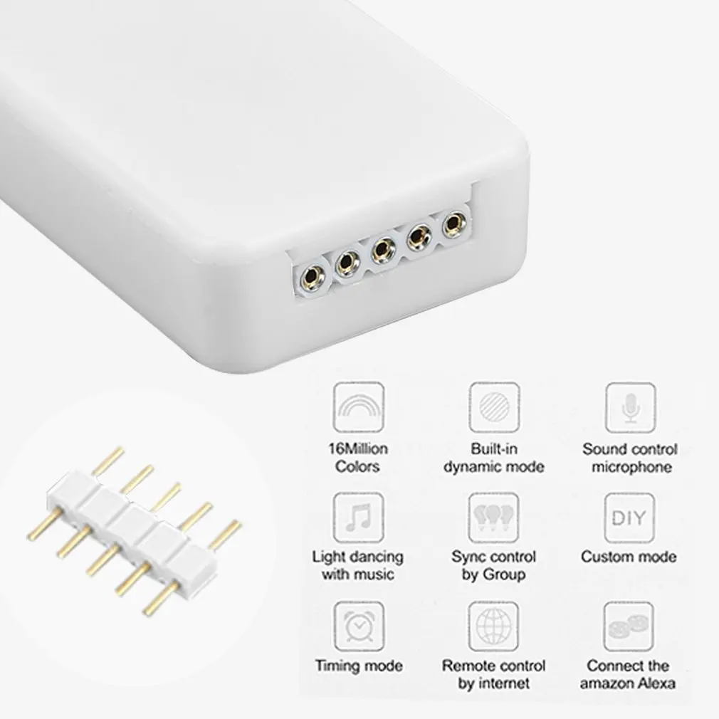 ICOCO Универсальный светодиодный RGB контроллер Bluetooth 4,0 DC12-24V RGBW драйвер диммер 192 Вт для iOS Android приложение светодиоды гирлянда оптом