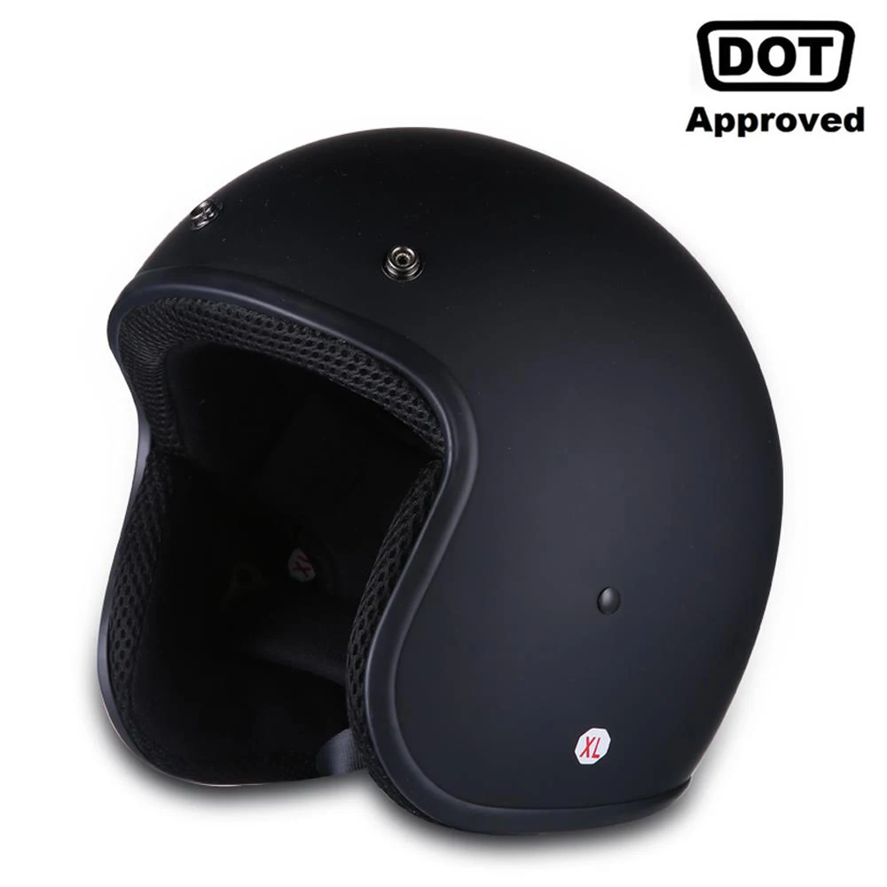 

AMZ Motorcycle Helmet Vintage Casco Moto Helmet Retro Moto Motocross Half Face Casco Scooter Helmets With DOT Certification