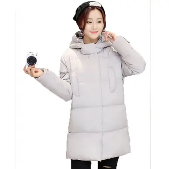 

New Winter jacket Woman Outerwear Hooded Wadded Jacket Warm Women parkas Coat Female Loose plus size cotton Jacket Coat AE2008