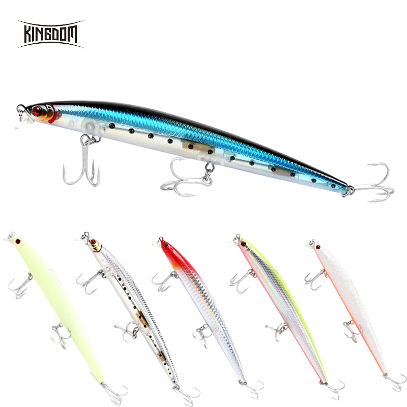  Kingdom Fishing Minnow Lure Hard Wobblers Swimming Bait 120mm 14.5g/143mm 21g Jerkbait Wholesale Pr