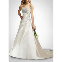 Лиф без бретелек, свадебное платье с блестками, новинка 2019 года, модное платье на свадьбу со шнуровкой, Robe De Mariage Vestido De Nocia